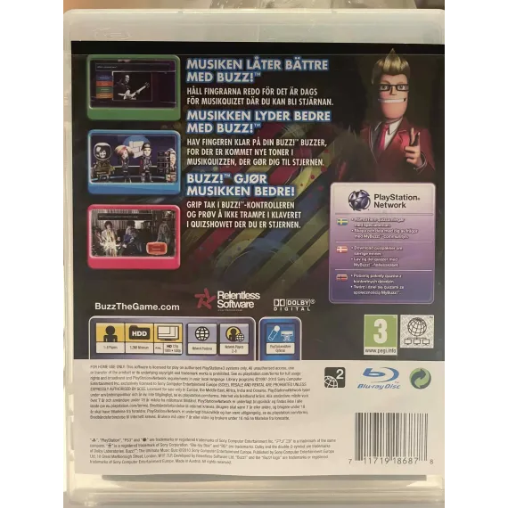 Buzz! The Ultimate Music Quiz (engelsk tale)