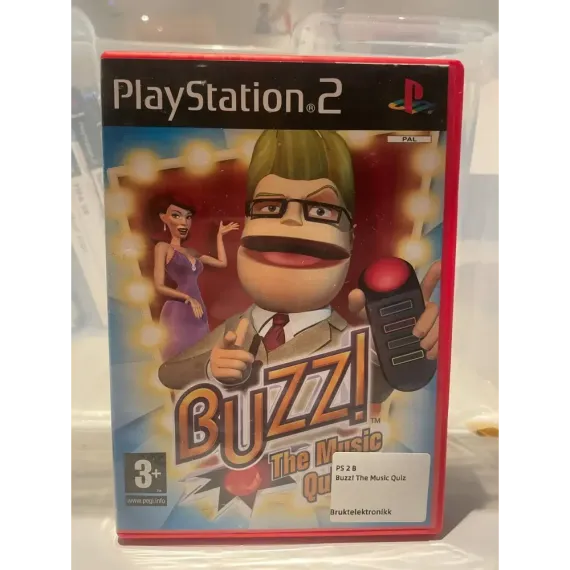 Buzz! Sports Quiz + kablede Buzz-kontrollere (PlayStation 2)