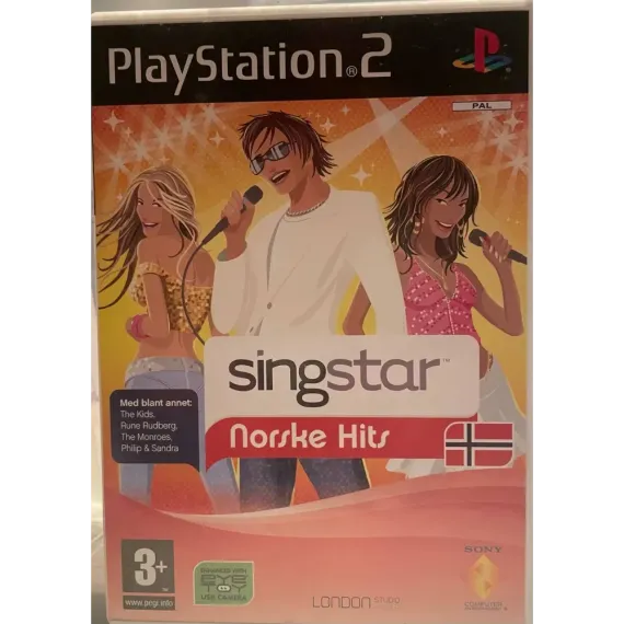 SingStar: Norske Hits + kablede mikrofoner (PlayStation 2)