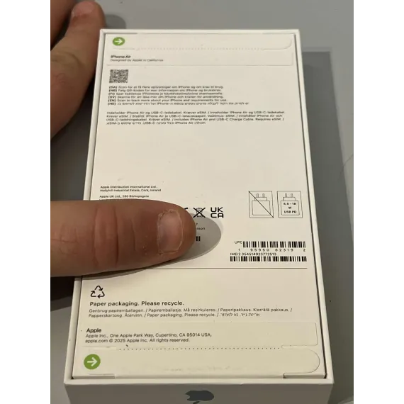 Apple iPhone Air – 256GB – Sky Blue (NY)