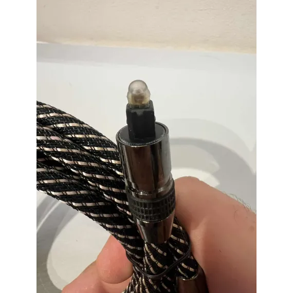 Optisk Toslink kabel – Premium nylon ca 1 meter